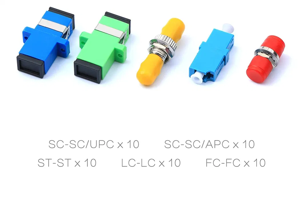 Manufacturer Optical Fiber Sc Male to LC Femela Hybrid Adaptor, Sc APC Simplex Fiber Flange Fiber Coupler, Fiber Optic Adaptor