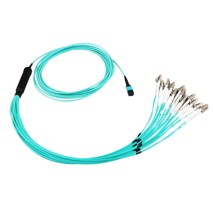 Om3 MPO 12 Core Upc 1/2/3/5 / 30m Fiber Patch Cord Multimode Trunk Cable 5%off