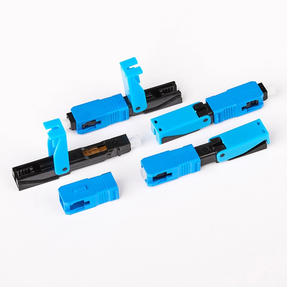 Sc Upc Optic Fiber Mechanical Fast Connector Sc/Upc Fiber Optical Quick Connector Sc Upc/APC Field Assembly Fast Connector for Fiber Drop Cable