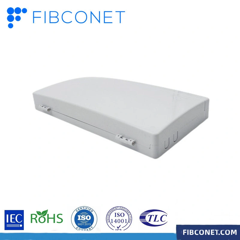 FTTH Fiber Optic Wall-Mounted Type Desk Top Small Distribution Box 8 Sc LC Ports Mini Terminal Box