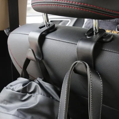 Gancio di aggancio per poggiatesta universale automatico ganci per auto Accessori interni per auto con clip per il supporto dell&prime;agenda del sedile posteriore