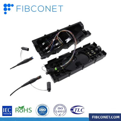 Rete in fibra ottica con chiusura a giunzione di distribuzione impermeabile FTTH Fibconet 5g Mozzo