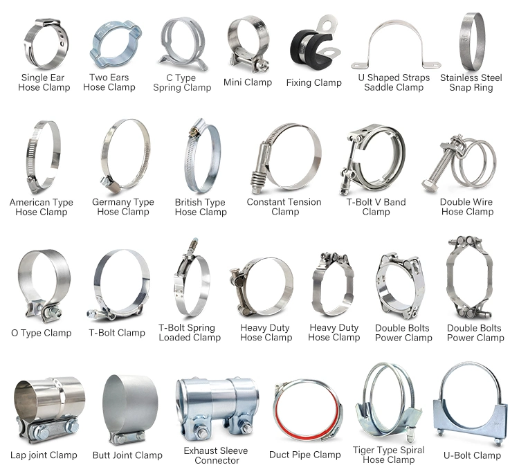 Flexible Cable Clips Straight Type Clamp with Mounting Holes