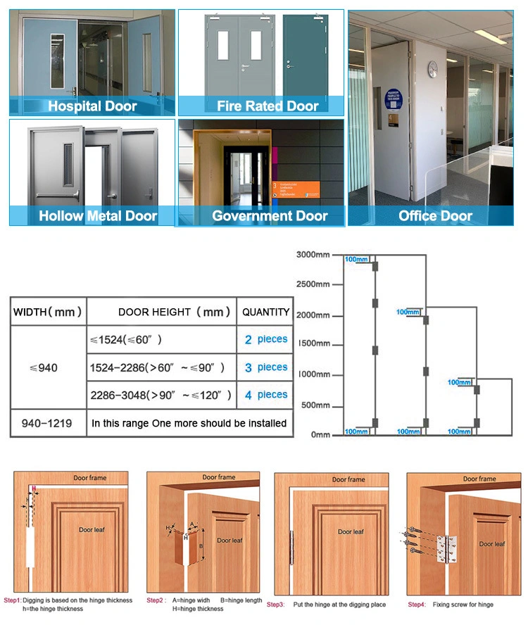 Stainless Steel Concealed Cross European Folding Door Hinge for Furniture Hardware Wardrobe