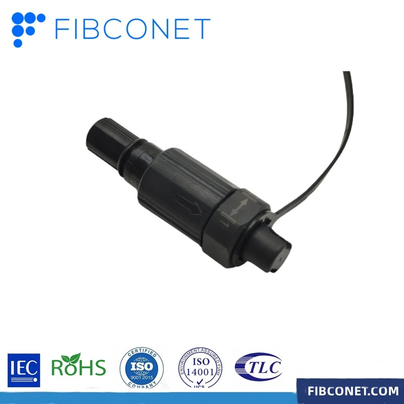 3 in 1 FTTH Fiber Optical Huawei Sc Waterproof Connector with Drop Cable