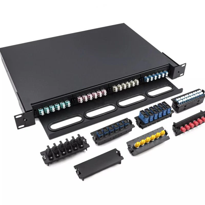 1u High-Density Fiber Optic Distribution Frame 96 Port Patch Panel