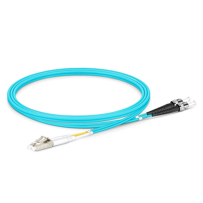 LC-to-St Duplex Om3 Multimode 2.0mm Fiber Optic Patch Cable, 3m