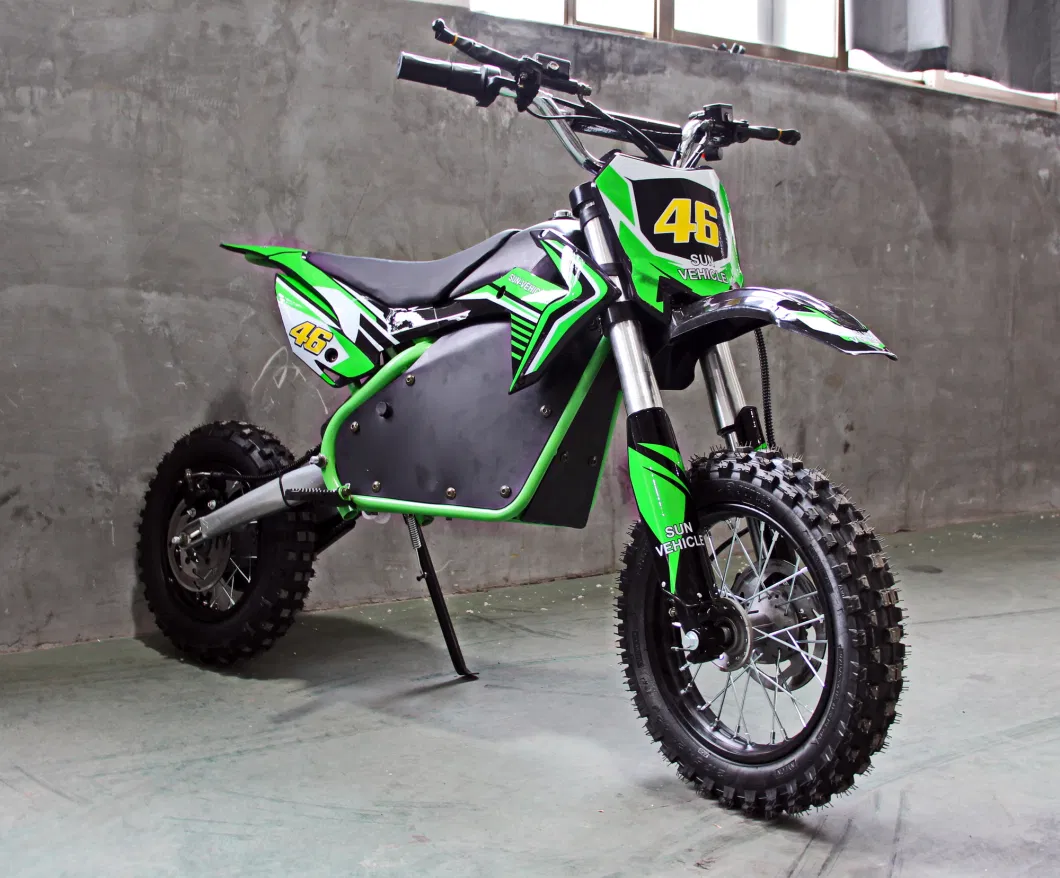 Kids Dirt Bike Electric Motorcycle 1200W 48V Brushless Gear Motor Two-Wheeled Bike Wholesale