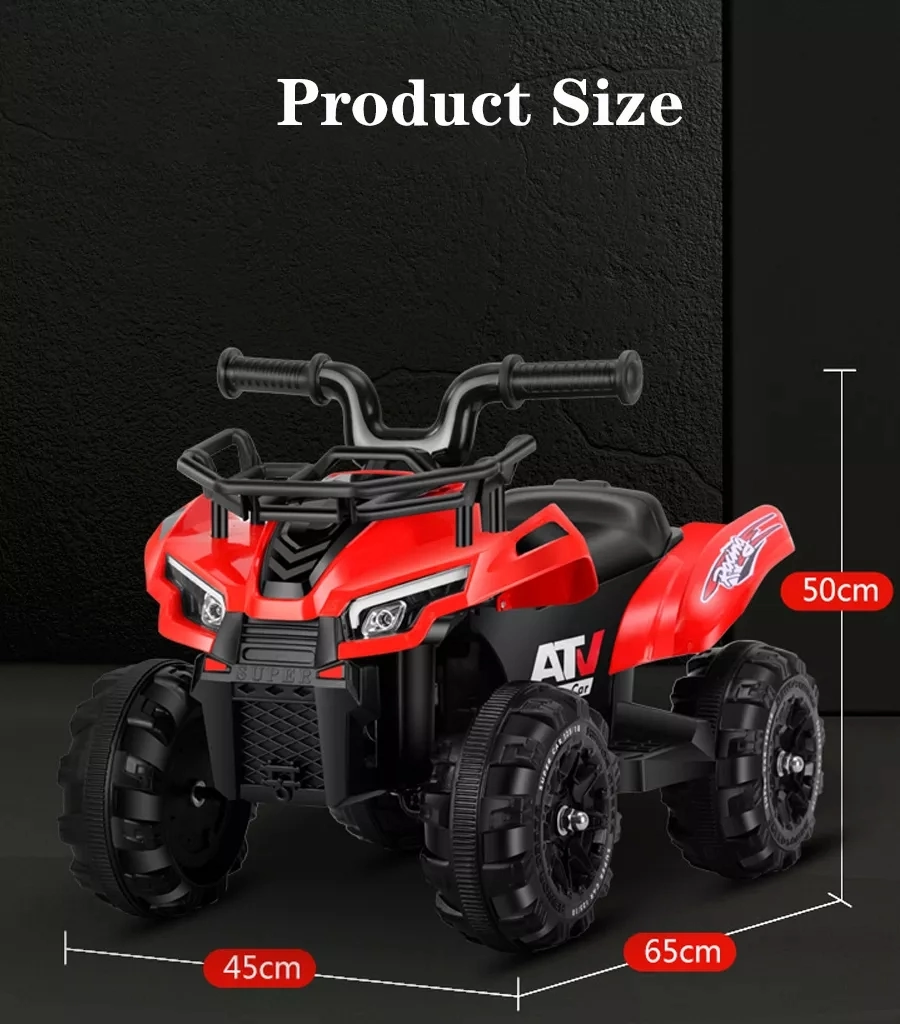 2022 Newest Factory Cool Sports Kids Electric Ride on ATV Battery Beach Car 3688