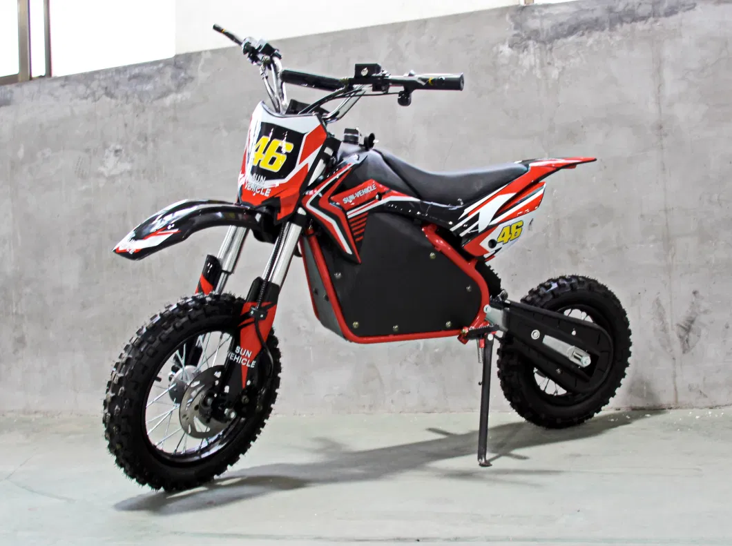 Kids Dirt Bike Electric Motorcycle 1200W 48V Brushless Gear Motor Two-Wheeled Bike Wholesale