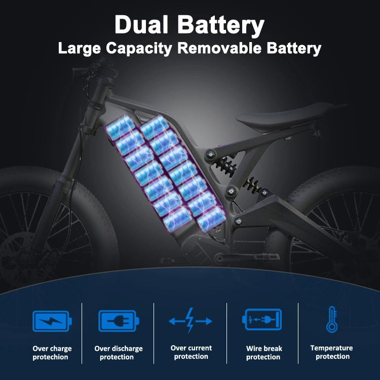 24 Inch 1000W Aldult Offroad Dirt Fat Tire Ebike Quad Electric E Bike