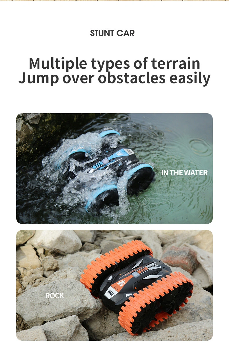 Tiktok 2.4G Amphibious Buggy All-Terrain Car Water Land RC Crawler Waterproof ATV RC Car Toy Amphibious Vehicles for Sale