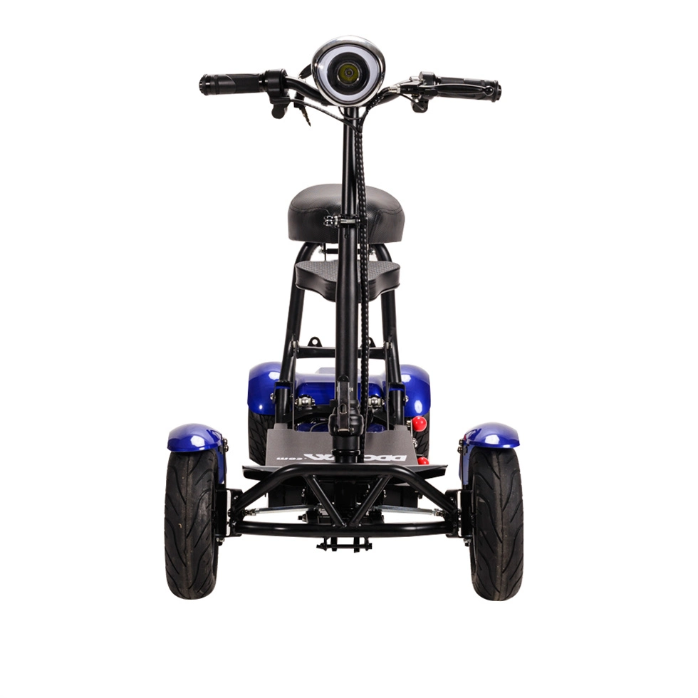 Standing Electric Bike with Golf Bag Holder 4 Wheel Golf Cart Mobility Scooter