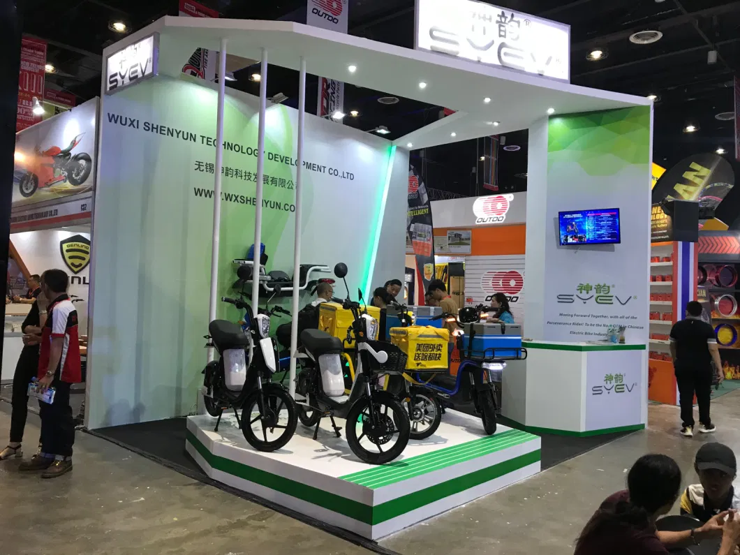 Wuxi Shenyun 2022 Best Selling Powered-Assisted Two Wheeled Electric Scooter Bike Motorcycle with 48V Removable Lead/Lithium Battery