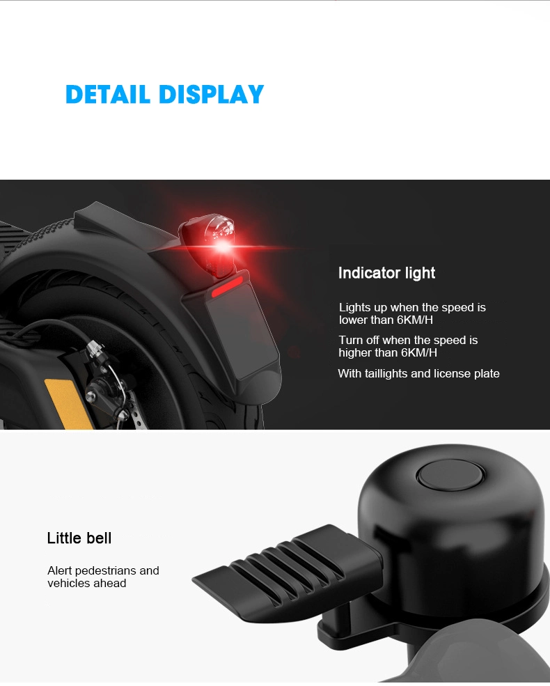 Lithium Battery Power Mini Scooter with Quadruple Breaking System