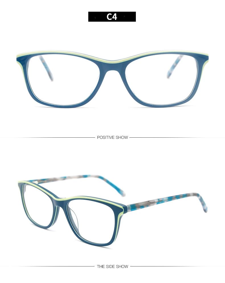 High Quality Handmade Acetate Optik Square and Rectangle Spectacle Prescription Frame