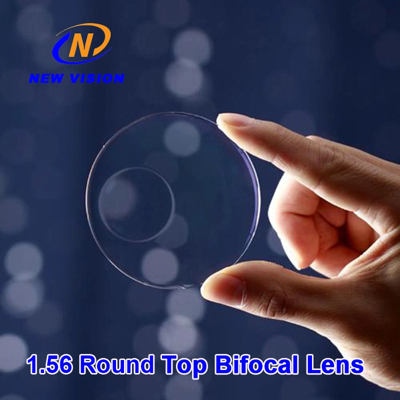 Finished 1.56 High Index Round Top Bifocal Optical Lens