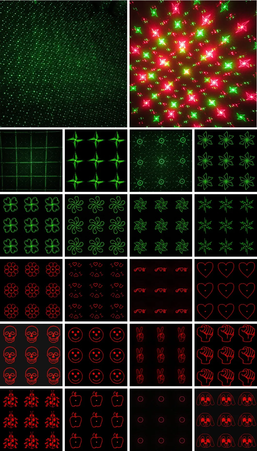 Customized Cross Lines Single Red Distinctive Laser Grating Lens Blu Ray