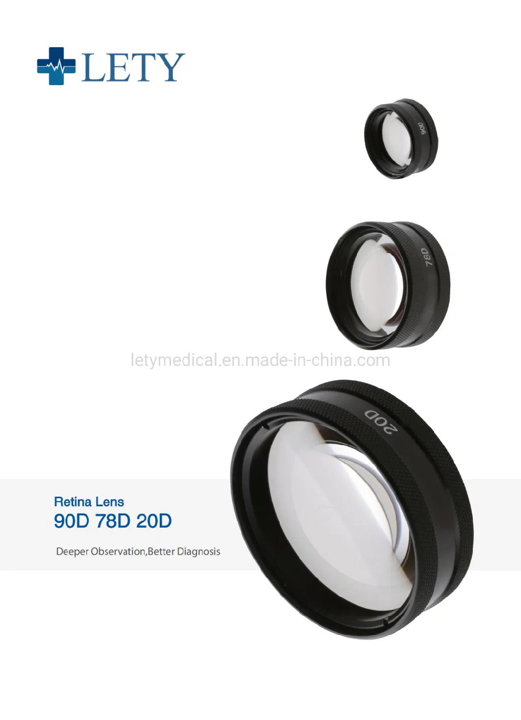 Ophthalmic Lenses Retina Lens Retina Volk Lens Aspherical Lens 20d 78d 90d