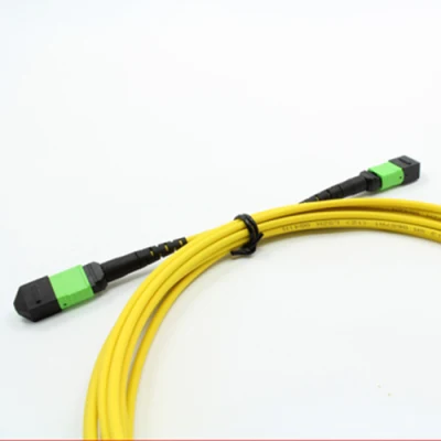  MPO 12cores Fiber Optic Patchcord Cable for FTTH Communication Networks Data Center