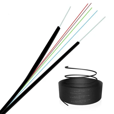 1 2 4 Core G657A Indoor Drop Cable Home 1km FRP Kfrp FTTH Fiber Optic Cable