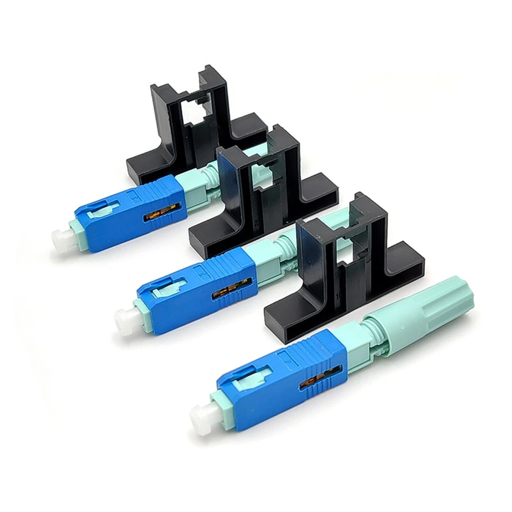 Sc/Upc Aircraft Nut Quick Assembly Connector Optic Sc Fiber Quick Connector Scupc Optical Fiber Fast Connector for Fiber Cable