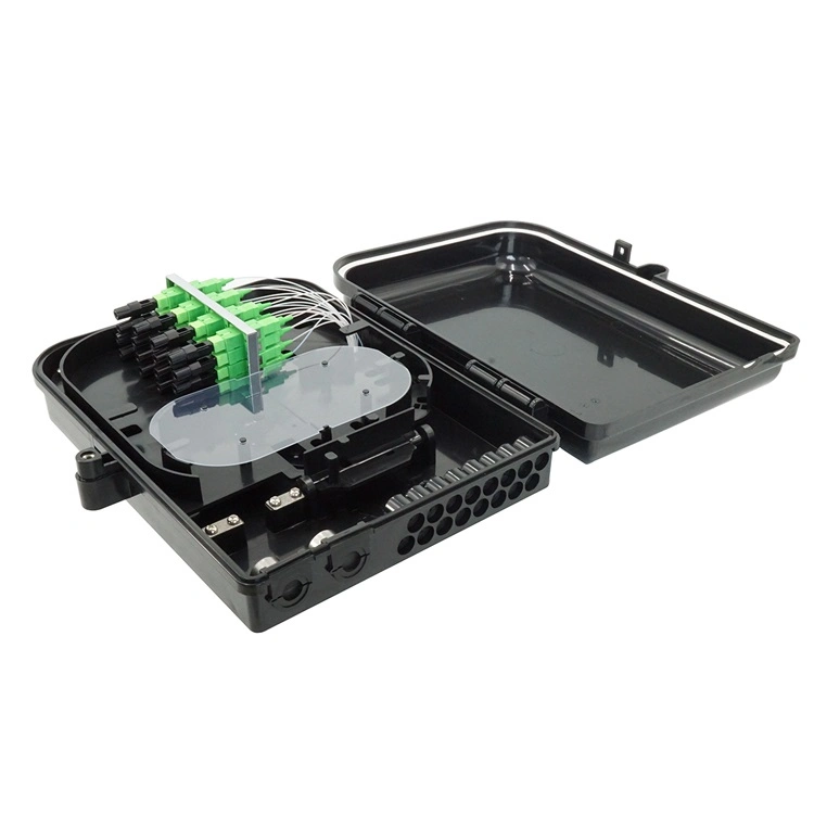 Fiber to Home 8 Cores Insertion Card Type FTTH Fiber Optic Distribution Box Splitter Termination Box