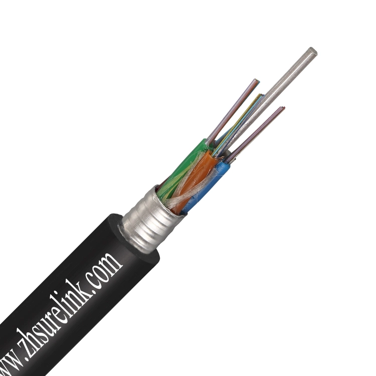 Supplier 48 Core GYTA53 Optical Fiber Cable PE Double Jacket GYTA53 Underground Optical Fiber Cable Direct Burial Optic Cable Single Mode GYTA53