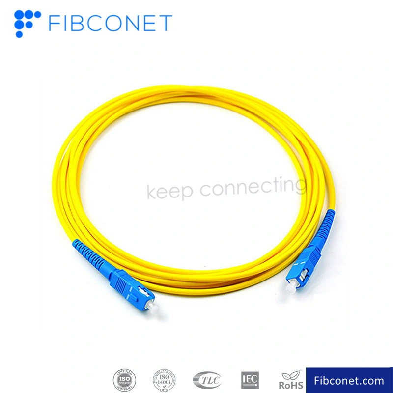 FTTH Fiber Optic/Optical Patch Cord Sc to Sc Fibconet Sc/Upc Sc/APC Sm mm Patch Cord