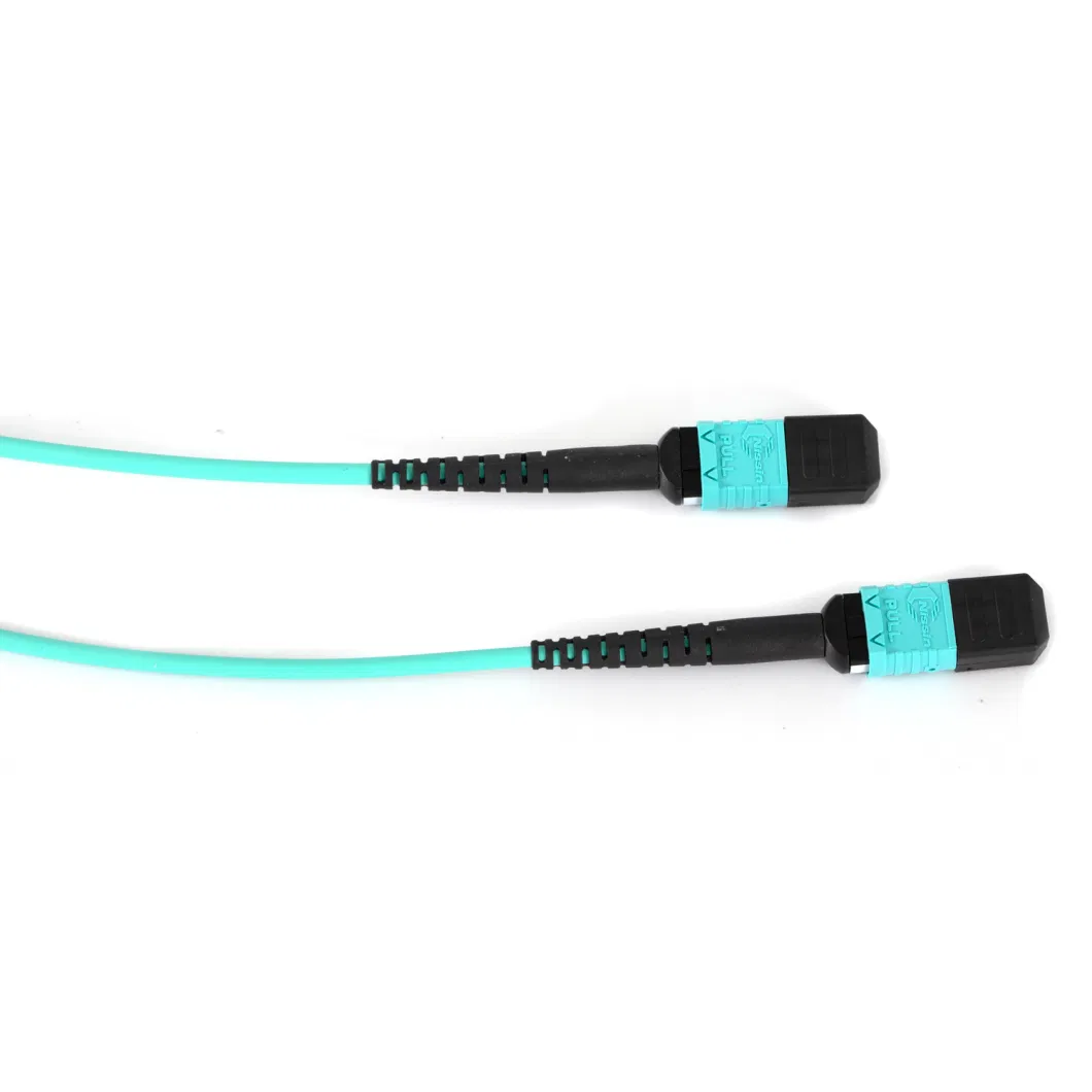 MTP Compatible Om3 MPO to MPO Optic Fiber Cable for Qsfp+Transceivers 5g Communications Type B