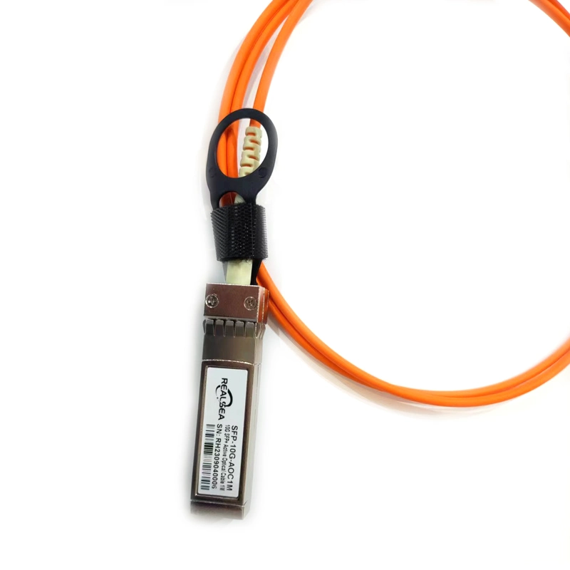 10g Aoc 1m Orange Ethernet Fiber Cable 3m 5m 15meters SFP+ to SFP+ Active Optical Cable