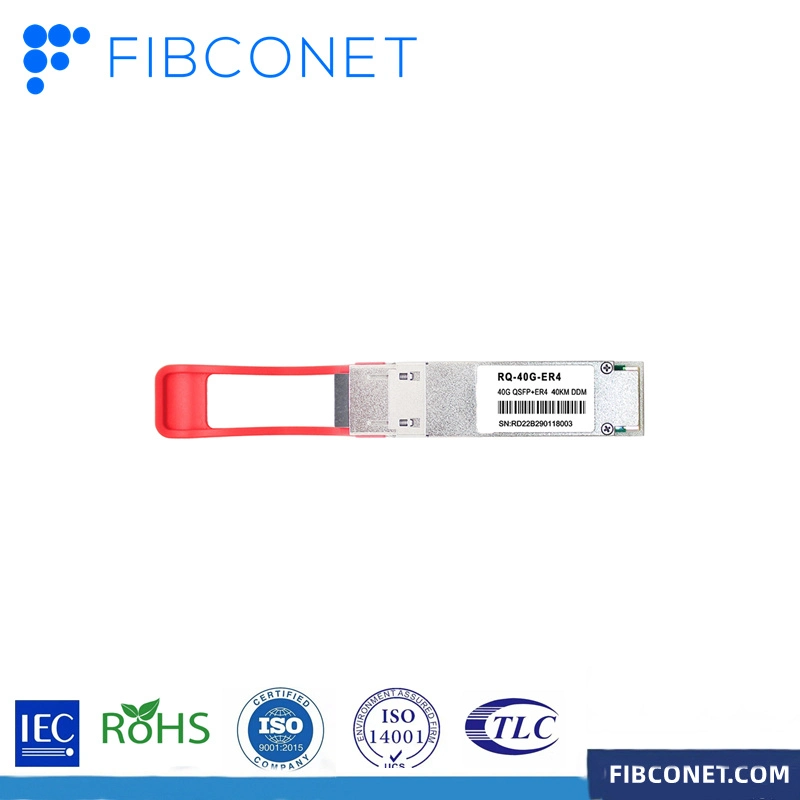 40GB/S 40km Qsfp+ Transceiver Hot Pluggable, Duplex LC Connector, Singlemode