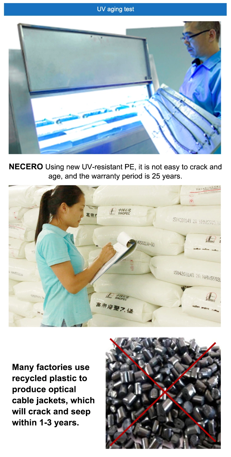 Necero 20 Years Fibre Optical Communication OEM Factory Supply Multicore Cable GYTA Optic Fiber