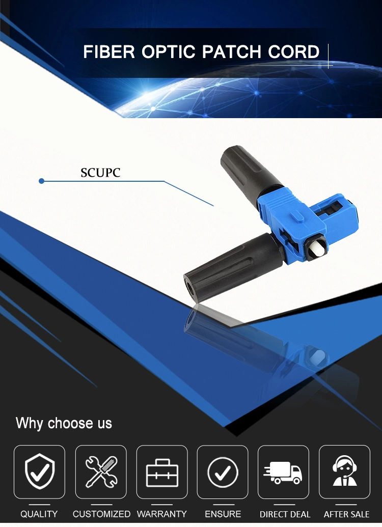 China Supplier Sc/FC/St/LC/Mu FTTH Fast Fiber Optic Connector