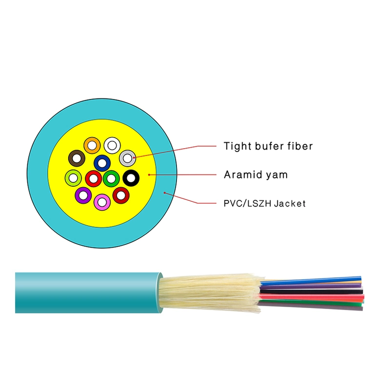 Multi Model Om3 Indoor 50/125 or 62.5/125 CCTV Fiber Optic Cable Gjfv