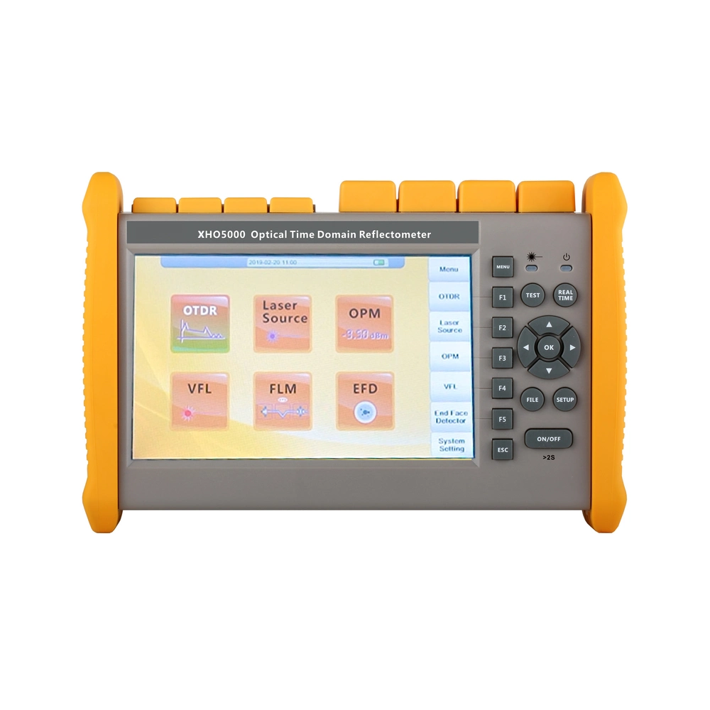 FTTH Optical Fiber Test Equipment OTDR Handheld Singlemode Multimode OTDR Xho5000