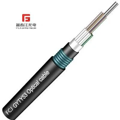 Fcj Underground Outdoor 24 Core Sm Double Sheath GYTY53 Fiber Optic Cable