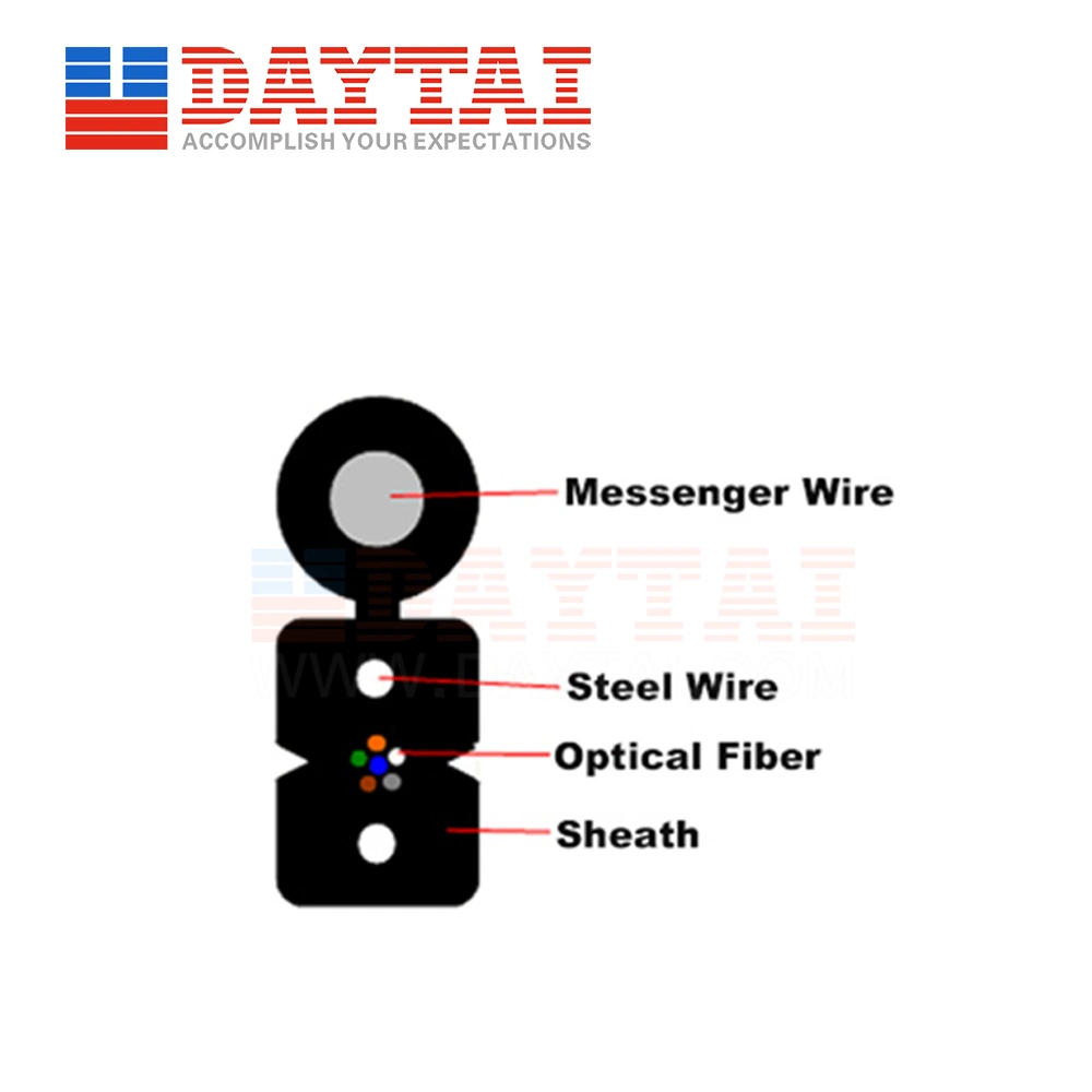 Self Supporting FTTH Drop Cable Gjyxch 6 Core G. 657A Fiber