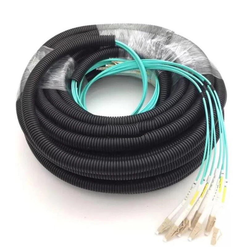 Pre Connectorized Multi Fiber Cables in Corrugated Tube Fiber Optic Distribution Cable Patchord