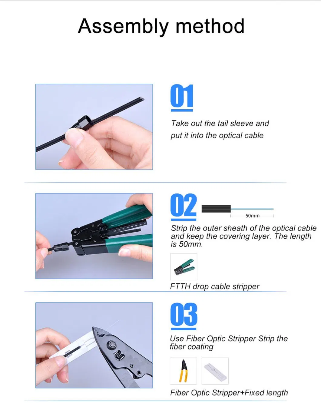 Sc/Upc Pre-Assembled Type Fiber Optic Fast Connector