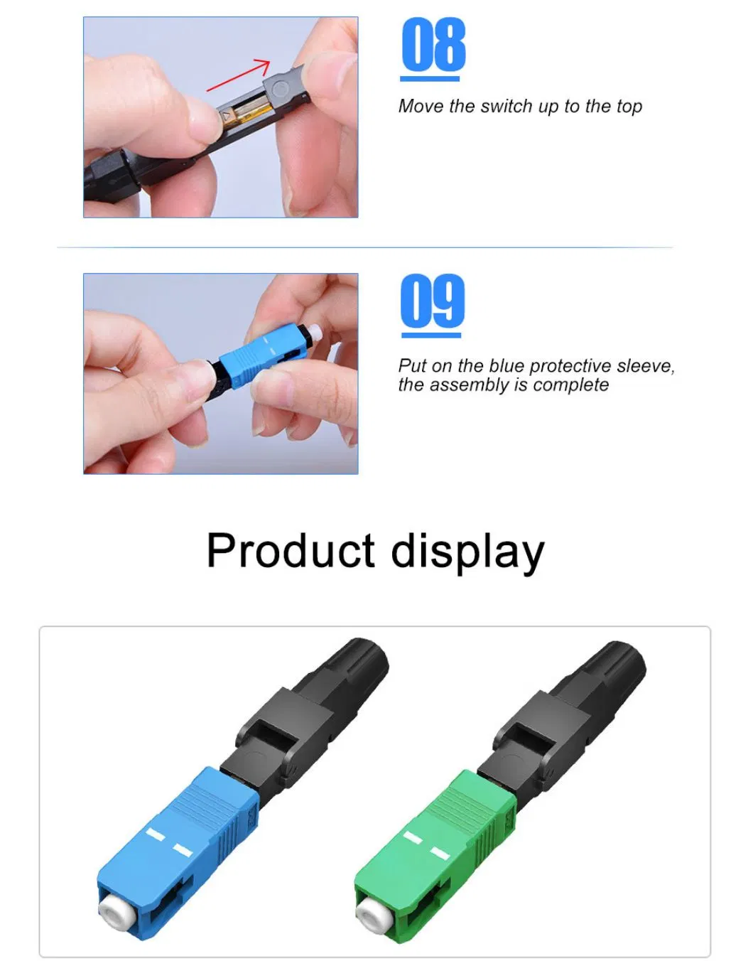 Sc/Upc Pre-Assembled Type Fiber Optic Fast Connector