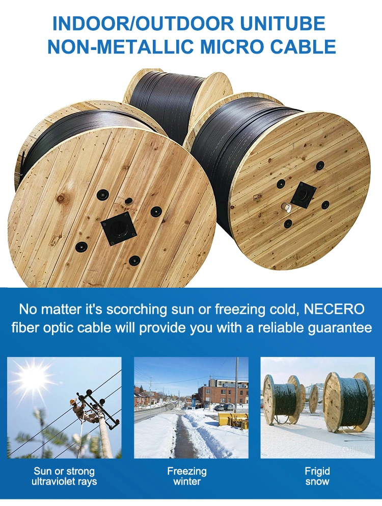 Non Armored 2core Fiber Optic Cable Indoor/Outdoor Use