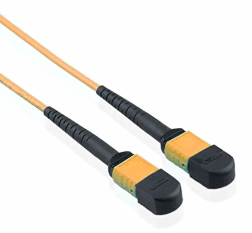 MPO to MPO Fiber Cable 16 FT/ 5m, 16 Cores, Type B, OS2 Single Mode Fiber Optic Patch Cable, LSZH MPO-MPO