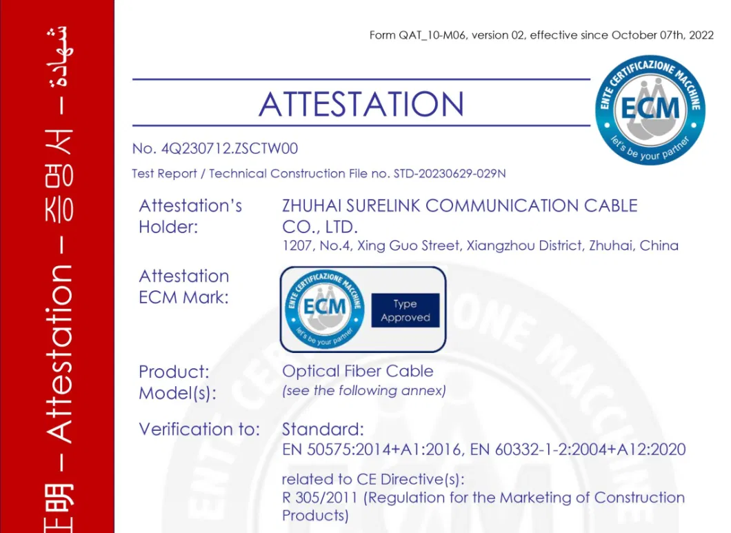 652D or 657A Single Mode Aerial FTTH Cable 1core 2core 4core Gyxfch or Gyxch Fiber Cable FTTH Drop Wire