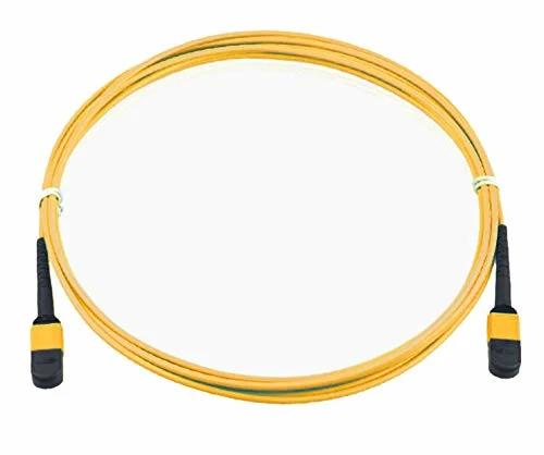 MPO to MPO Fiber Cable 16 FT/ 5m, 16 Cores, Type B, OS2 Single Mode Fiber Optic Patch Cable, LSZH MPO-MPO