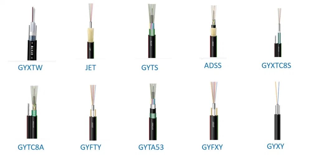 FC Sc-St MTRJ LC 2-288 Cores GYTS/GYXTW/GYTA/ADSS Indoor Outdoor Fiber Optic Cable