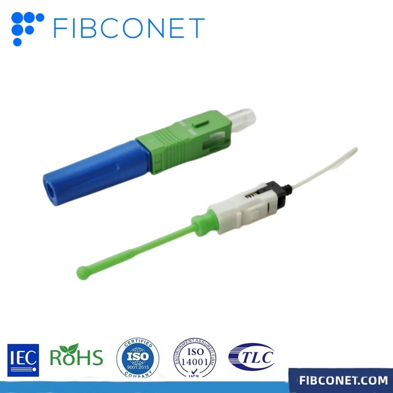 High Performance Sc Upc APC FTTH Optical Fiber Fast Connector