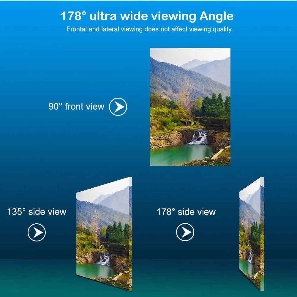 Dual Screen LCD Video Advertising Elevator Digital Signage Display Screen