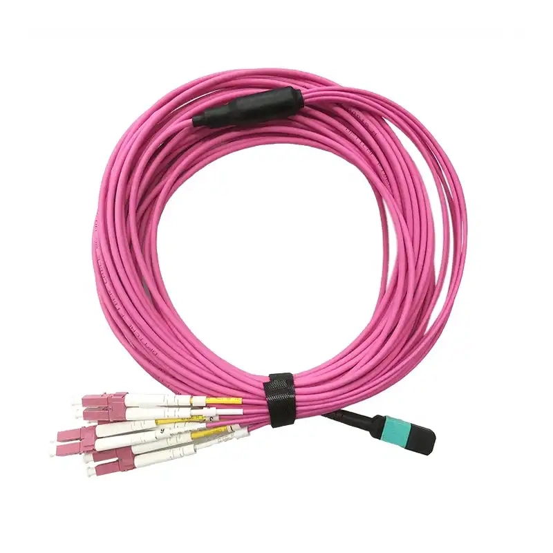 12 Core MPO/MTP-MPO Female Om3 Type B Fiber Patch Cable