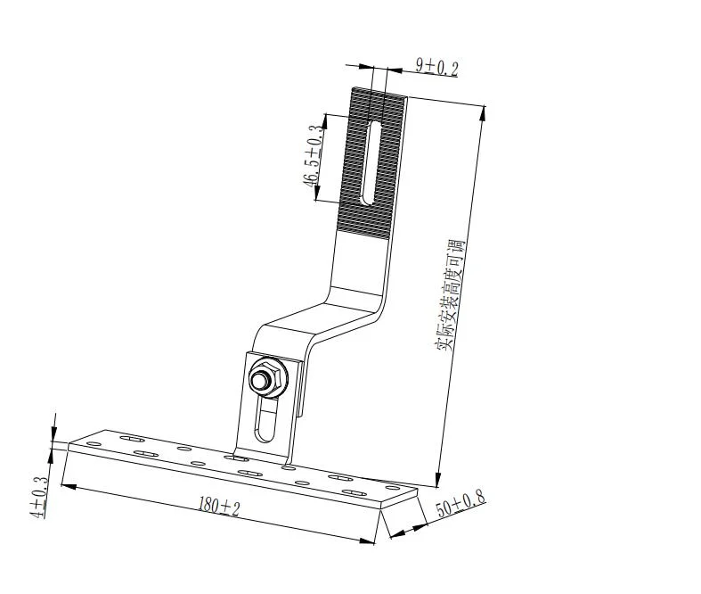 Stainless Steel Roof Solar Mounting Hook Ing-Trh-Ad90